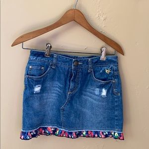 Justice Girl’s Jean skirt built in shorts